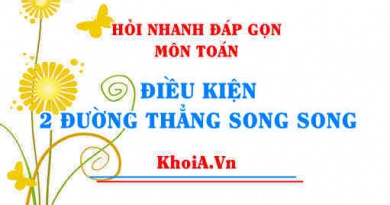 Điều kiện 2 đường thẳng song song lớp 9 cho ví dụ? Hỏi nhanh đáp gọn môn Toán